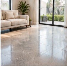 Modern tiled living area